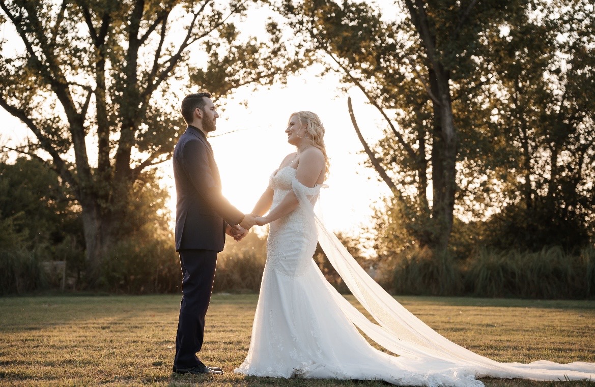 Detalle emotivo de la boda de Melanie y Bryan