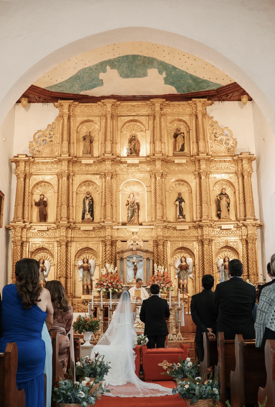 Novios en su celebración